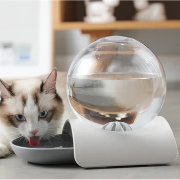 

Bubble Automatic Cat Water Fountain For Pets Water Dispenser Large Drinking Bowl Cat Drink 2.8L No Electricity