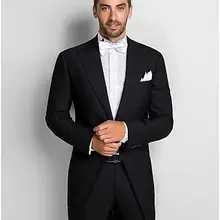 Утро stytle Жених Фрак Best человек черный костюм Свадебный дружки Костюмы Notch Collar Свадебные Костюмы(куртка+ Брюки для девочек+ галстук