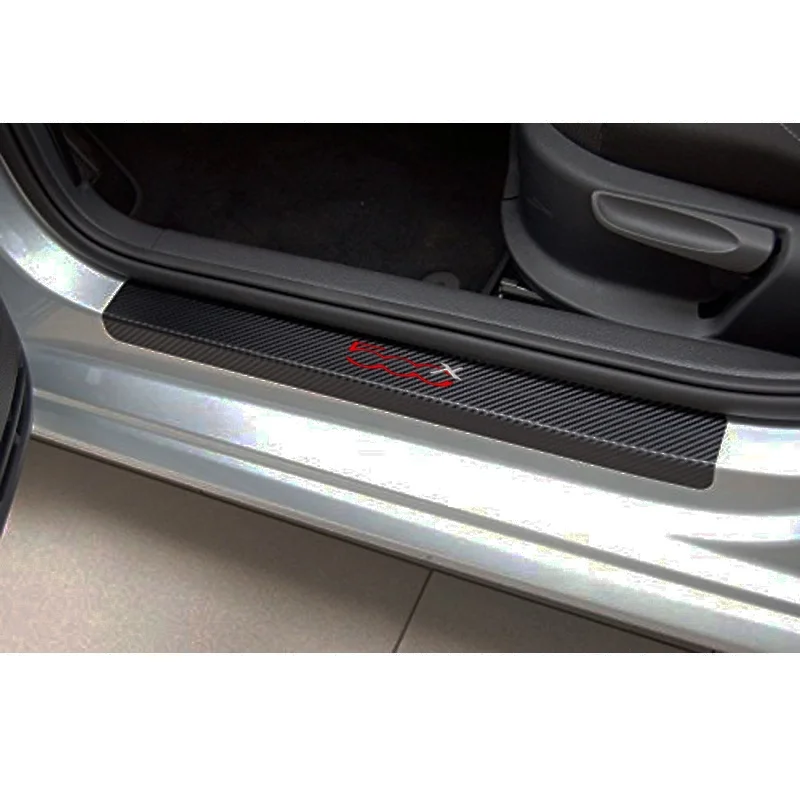 4 X Stainless Steel Car Door Step Sill Scuff Plate Protector For