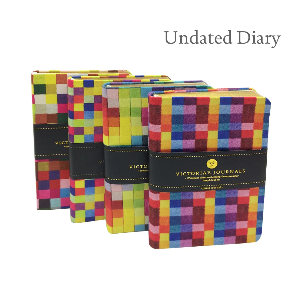 

Victoria's Journals Venzi Pixels Hard Cover Notebook Line Ruled Undated Diary Journal