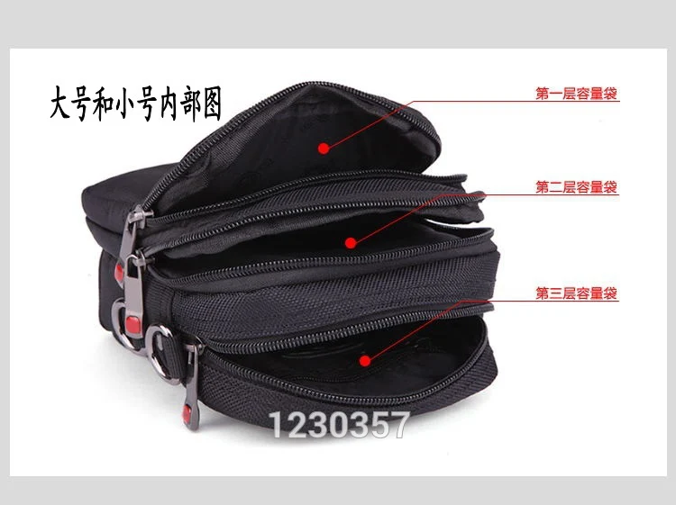 Мужские сумки-мессенджеры черного цвета из Оксфордского материала, Высококачественная сумка на плечо, нейлоновая сумка для инструментов, мини большие 4 размера a0100