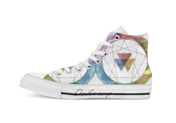 

Everything Was Sound Silent Planet (Just Artwork) Novelty Design breathable casual High Top lace-up Canvas shoes sneakers