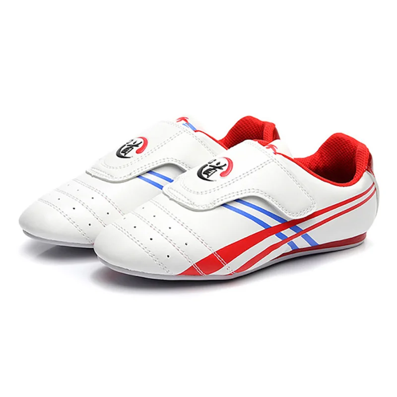 

USHINE White High Quality Breathable Kung Fu Wushu Taichi Karate Martial Arts Wrestling Sport Sneakers Taekwondo Shoes Kids Men