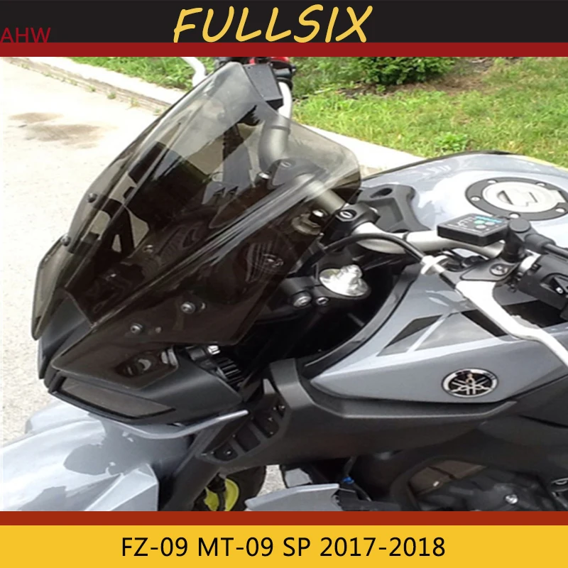 

Motorcycle Windshiel For YAMAHA MT09 MT-09 2017 2018 2019 FZ-09 FZ09 2017 2018 Windshield WindScreen Double Bubble