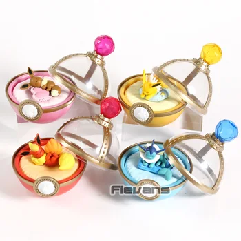 

Dreaming Case Sleeping Eevee Vaporeon Jolteon Flareon Mini PVC Figures Toys 4pcs/set