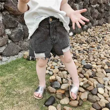 Celveroso/ г. летние милые детские шорты для девочек, джинсовые штаны повседневные джинсовые короткие штаны, брюки рваные джинсы модные штаны для девочек