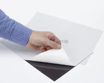 

Free Shipping ! 2pcs A4 Size 1mm Self Adhesive Flexible Magnetic Sheet Thickness Car/Exhibition/Ad Rubber Magnet