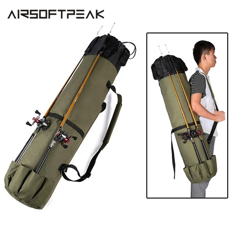 Outdoor Fishing Bag Folded Portable Fishing Rod Bags Fishing Gear