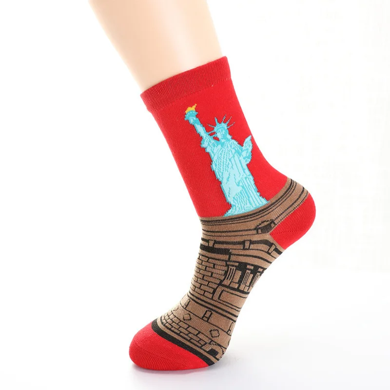 La MaxPa новые 3D Ретро хлопковые носки унисекс для женщин и мужчин забавные новые винтажные носки горячая k2071