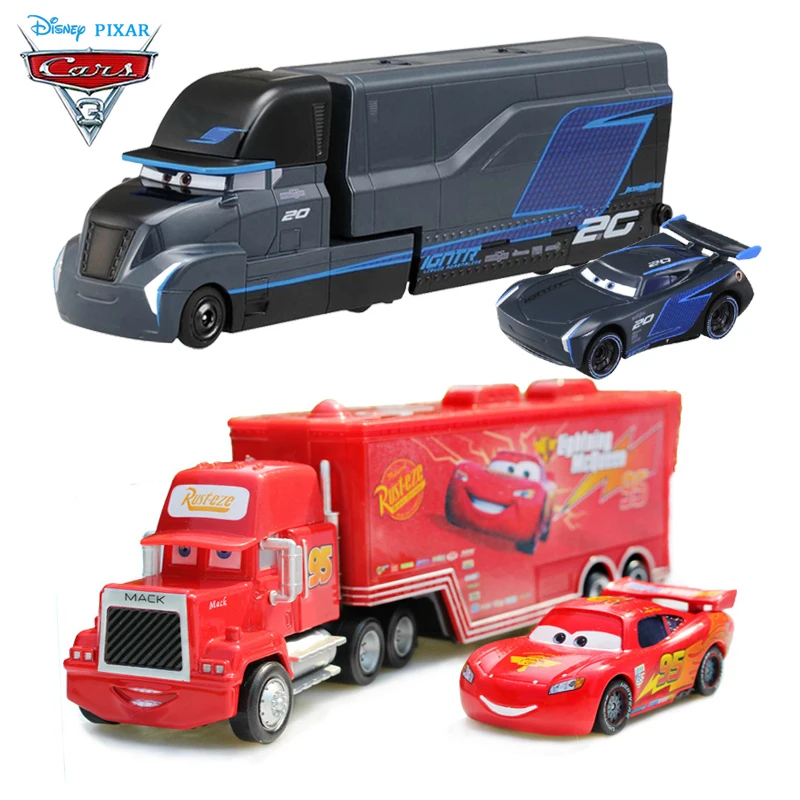 Disney Pixar Cars 2 3 Джексон шторм Мак дядя грузовик 1:55 Diecast Молния Маккуин модель автомобиля игрушечные лошадки детей подарок на день рождения