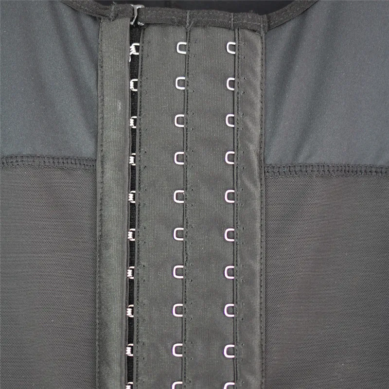 Sleeves Men Recovery Full Body Shaper Hook Hold Tummy Control Shapewear