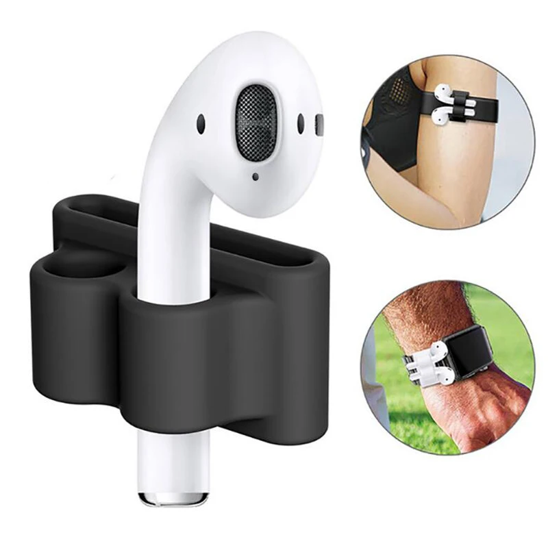 

Anti-lost Strap Silicone Case Cover Skin Holder for Apple AirPods & Accessories Loop String Colorful in PP Bag Packing