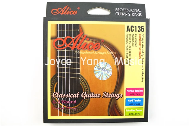 Alice – cordes de guitare classique AC136-N/H, en Nylon cristal, en cuivre  plaqué argent, 1er à 6ème cordes, livraison gratuite - AliExpress