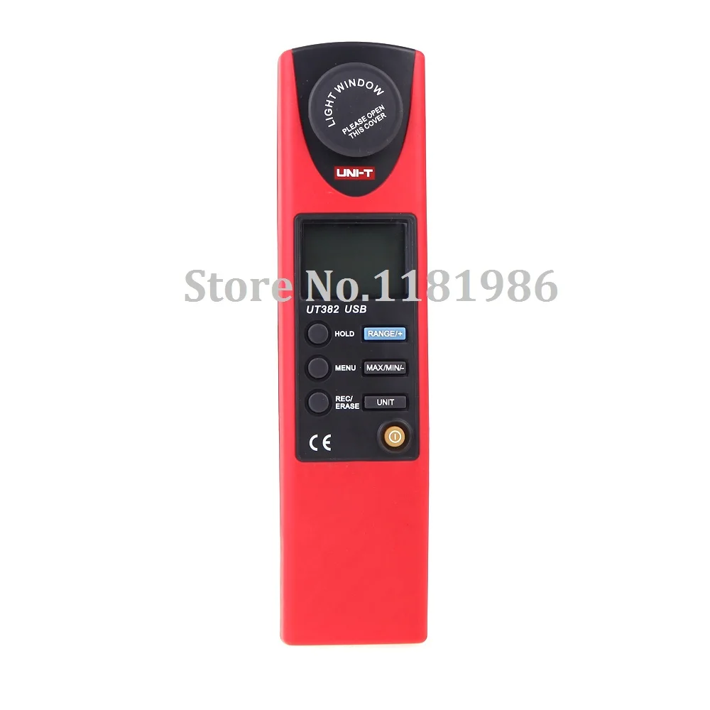 

UNI-T UT382 LCD Display Digital Lux Meter Light Meter Luxmeter Tester Illuminometer Photometer 20-20000 Lux Lumen USB Transfer