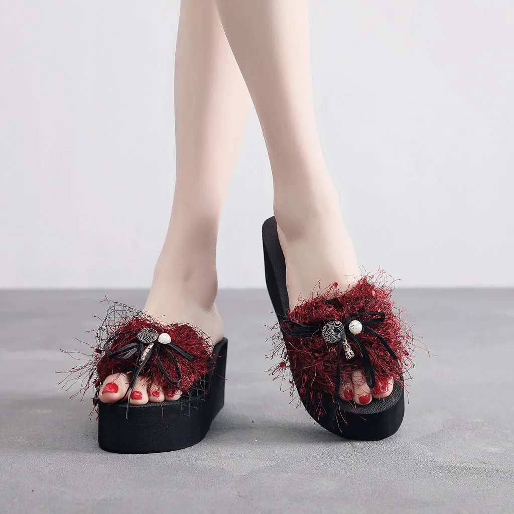 

2019 Summer Flat Platform Shoes Woman Casual Shoes Woman Slippers Women Home Slippers Flip Flop Claquettes Femme Chaussure