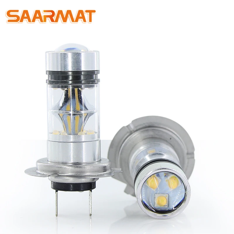 2pcs LED Canbus H7 bulbs +H7 No error Decoder with DRL Fog Daytime