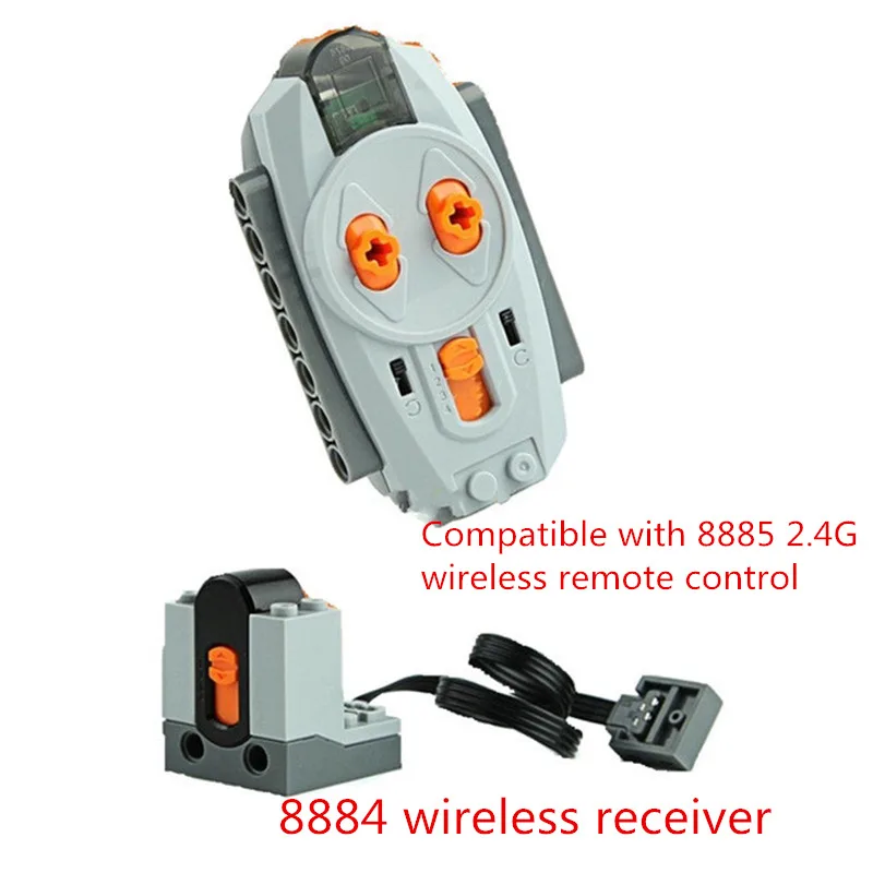 

Power Machinery Wireless Remote Receiver Motor Rechargeable Battery Box Building Block Compatible With 8885 Technic Toys