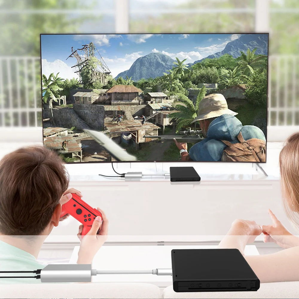  MYRIANN 1080P HDMI Type-C Adapter Dock for Nintend Switch TV HDMI Converter Cable for Nintend Switc