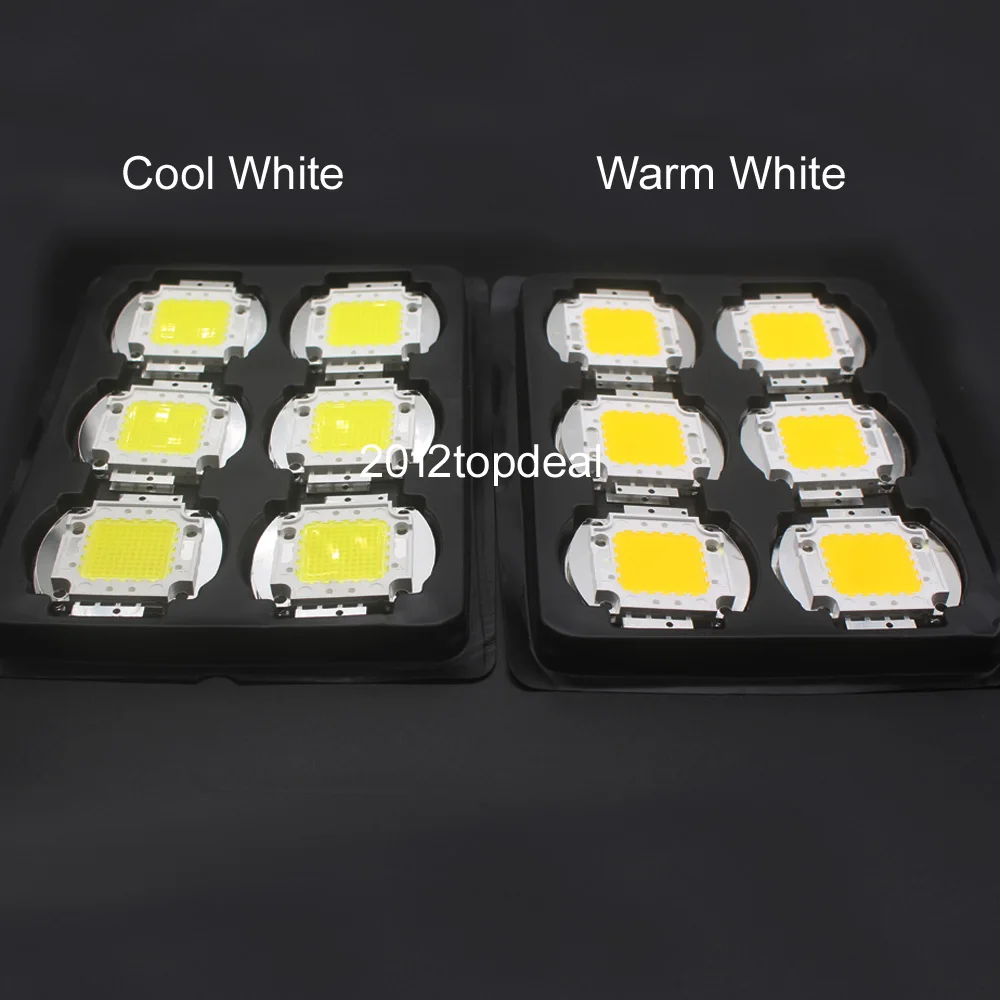 

White / Warm White 10W 20W 30W 50W 100W LED light Chip DC 12V 36V COB Integrated LED lamp Diodes DIY Floodlight Spotlight Bulb