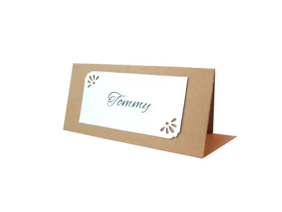 vintage place cards rustic wedding birthday bridal baby showr party