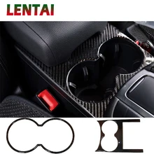 LENTAI, автомобильный стиль, 3D, углеродное волокно, для интерьера, переключения передач, водная чашка, панель, наклейка для Porsche Macan,,,, аксессуары