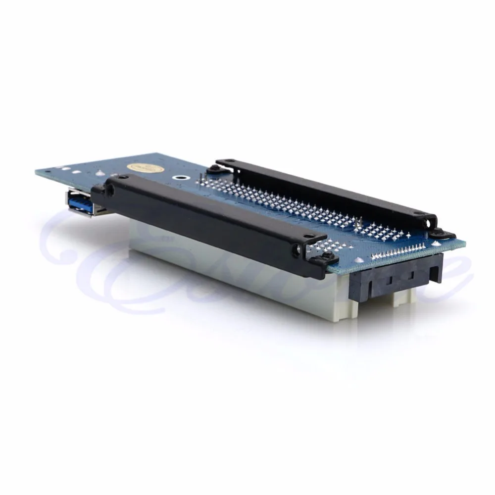 PCI-E Express X1 для PCI Dual Riser удлинительная Адаптерная карта с кабелем USB 3,0 2,6 футов