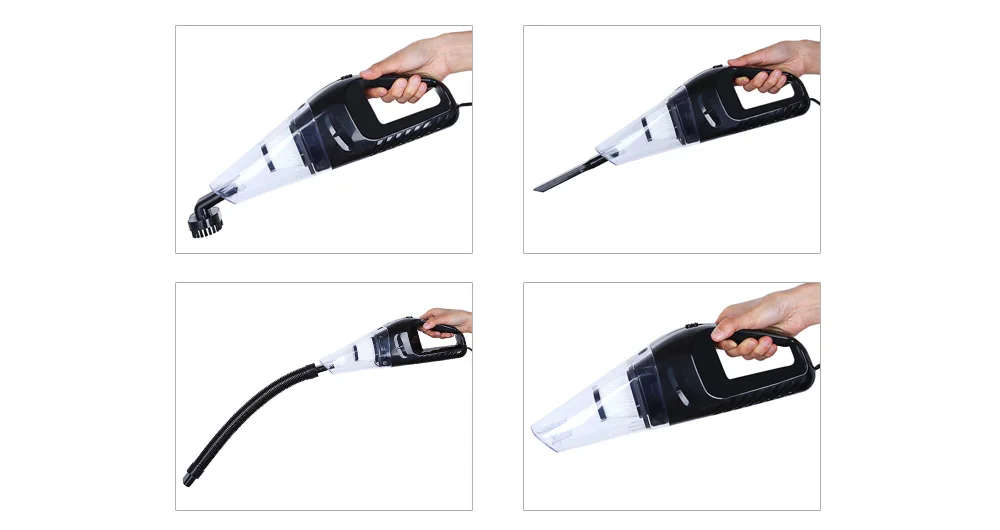 Portable High Power 120W Car Vacuum Cleaner Wet Dry Aspirador Dual-use Super Suction