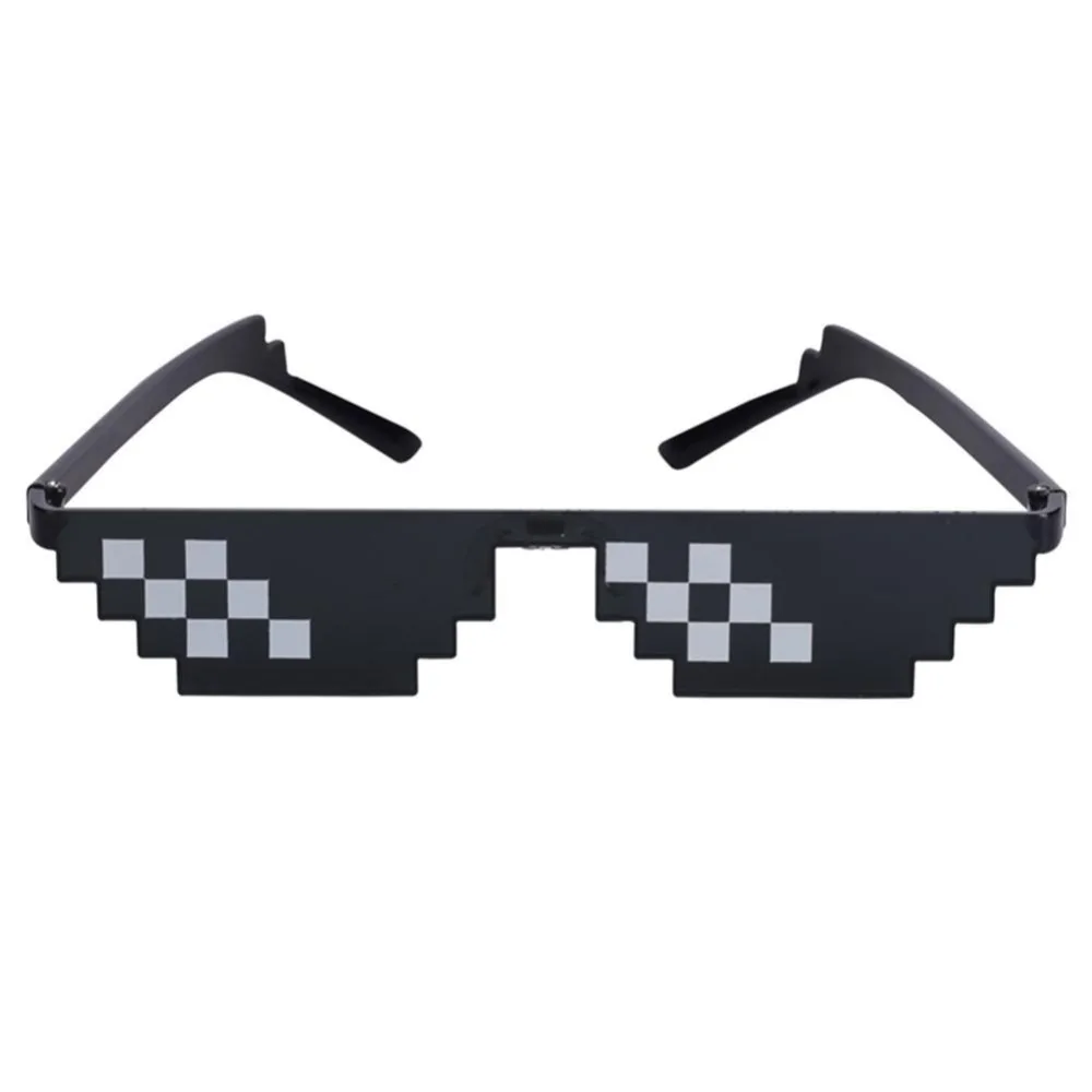 Free-ship-Funny-Unisex-Sunglasses-Men-Thug-Life-Glasses-Women-Plus-Size-Minecraft-Polygonal-Pixel-With (2)