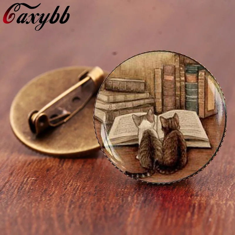 Женская Брошь в виде книжки и кошки|brooch gift|women broochesbrand brooch |