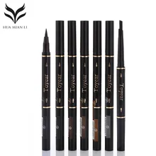 Водонепроницаемый карандаш для бровей двуглавый многофункциональный макияж глаз ручка натуральный-стойкий для бровей карандаш с Eye Liner