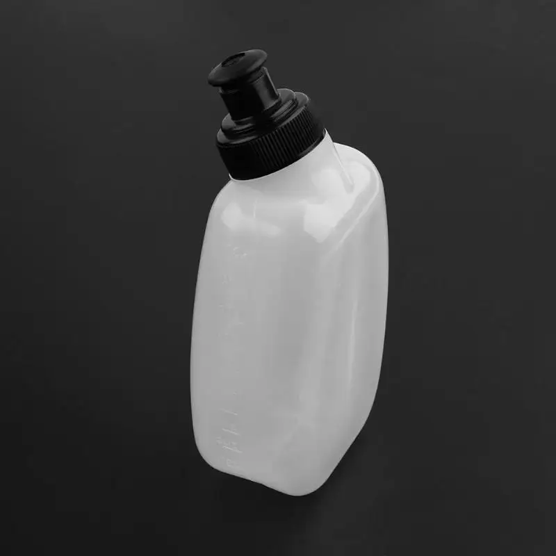 40 г пластиковая бутылка для воды PE/PP Спорт на открытом воздухе бег 250 мл портативная бутылка для воды для поясного ремня сумка белого цвета