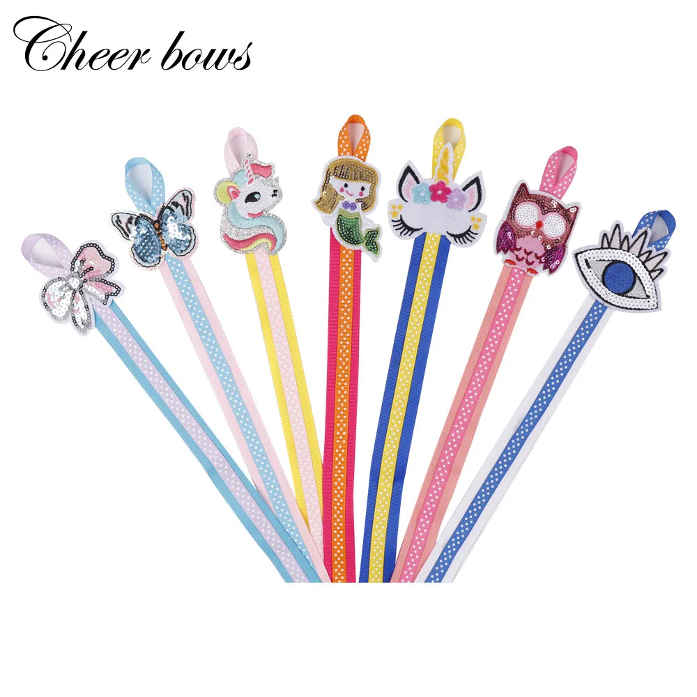 

2 Pcs/lot Cute Cartoon Hair Bow Holder Storage Tape Assorted Crown Ribbon Hairpins Children Hair Accessories Holding Band