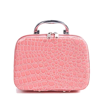 

Women Makeup Bag Capacity Cosmetic Box Neceser Make up Bag Fashion Stone Travel Organizer Toiletry Bags