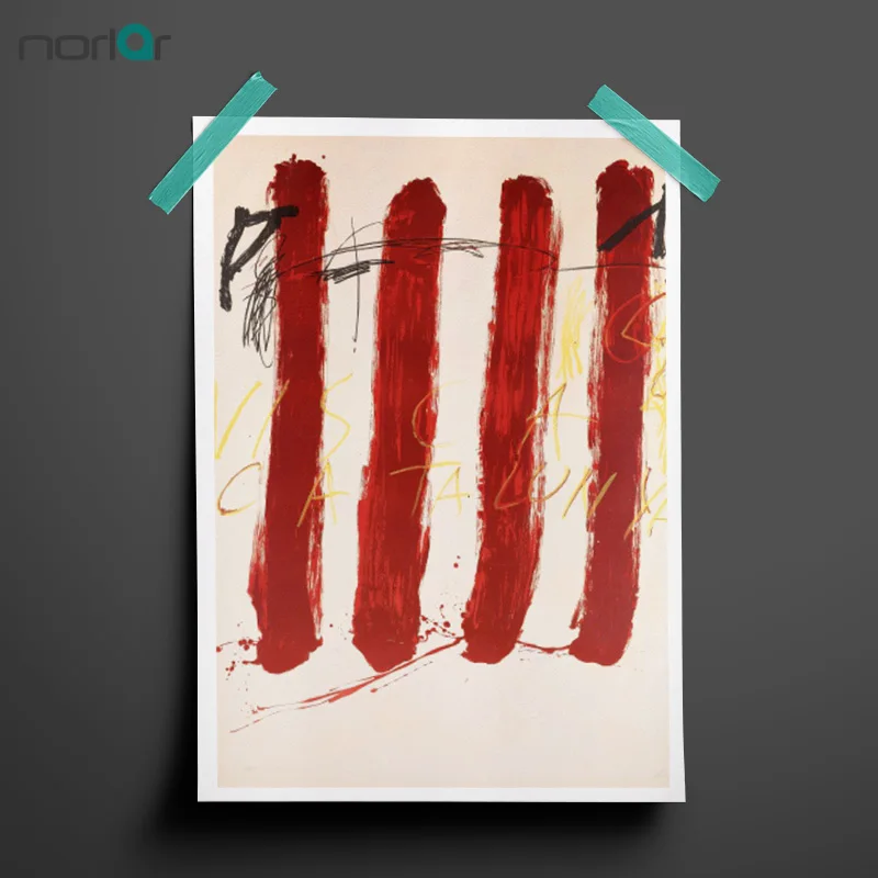 

Tapies Antoni Tapies Visca Catalunya Abstract Art Canvas Art Printing Wall Art Poster Oil Paintings NO FRAME For Home Decor