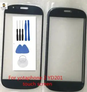 

100% good working front glass For yotaphone 2 YD201 touch screen