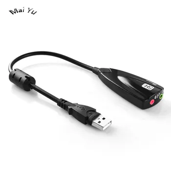 

Professional Microphone Adapter Earphone Adapter 3.5mm To USB 2.0 Mini Sound Card for Computer Computer Mobile Phone Earphone