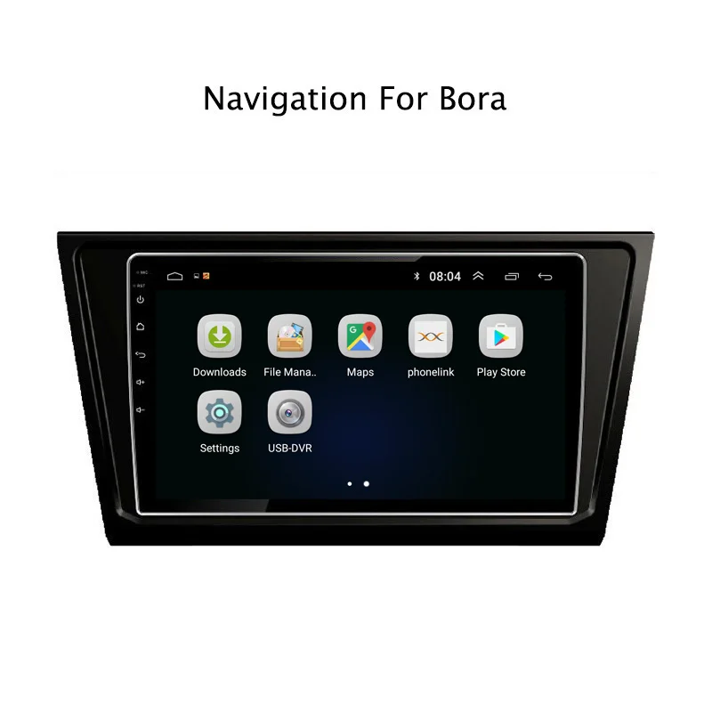 Discount 10.1" 2.5D IPS Android 8.1 Car DVD GPS Player For VW Bora 2016-2018 Car Radio Stereo Head Unit with Navigation 2