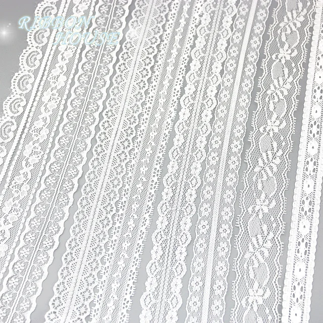 5 yards roll white lace fabric Webbing Decoration packing Material roll wholesale (5 yards/roll) white lace fabric Webbing Decoration packing Material roll wholesale