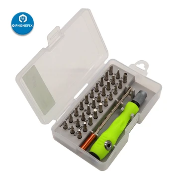 

Professional Screwdriver Set Repair Tool Kit 32 in 1 with 30 Bits with Extension Shaft for Cellphone Computer Tablet PC repair