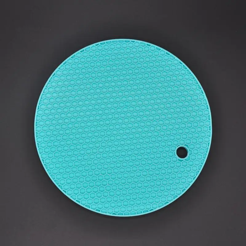 Нескользящая силиконовая настольная салфетка подставка для чашки термостойкая подставка для горшка кухонные принадлежности - Цвет: RBOHOGREEN