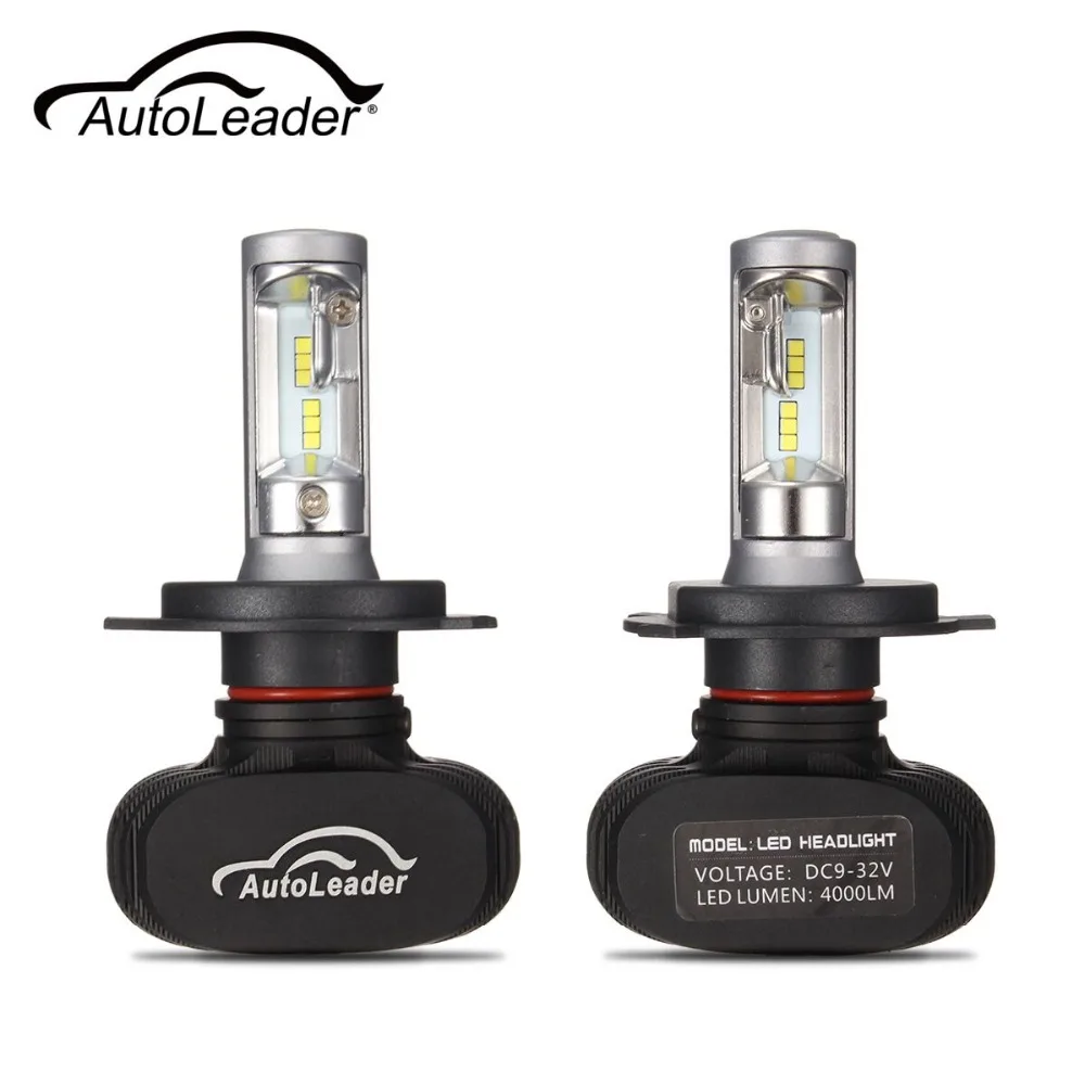 Autoleader 1 Pair Auto Car Automotives LED Headlight Lamp High Low Beam Bulb H4 H7 H11 9006 9005 50W/Set 6500K 8000LM Styling