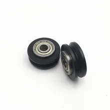 10PCS V groove Dual Bearing V-Wheel kit 625zz bearing roller wheel POM for CNC/3D printer V Type roller Free Shipping