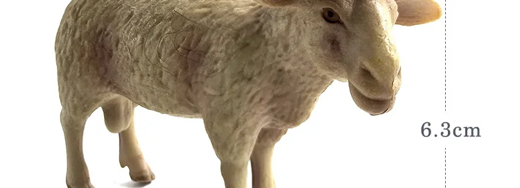 Kawaii имитация овечки прекрасная модель животного на ферме Фигурка Козла пластиковая игрушка фигурка украшение дома аксессуары Декор подарок для ребенка