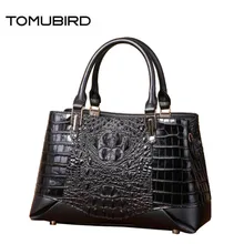 Для женщин из натуральной кожи сумки Улучшенный сумки из коровьей кожи для Для женщин, новинка, узор «крокодиловая кожа», женские сумки-тоут Для женщин известных брендов