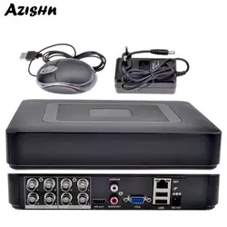 AZISHN 8CH видео цифровой Регистраторы H.264 5IN 1 Гибридный 8CH/1080N CCTV DVR TVI/CVI/AHD/IP HDMI видеонаблюдения Камера Системы