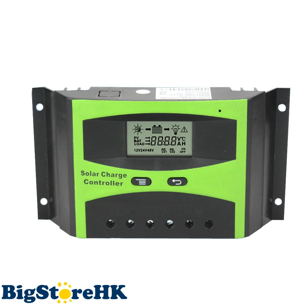 

30A Solar Charge Controller 12V 24V LCD Display Light Timer Control Working Storage Function Adjustable Parameter Y-Solar