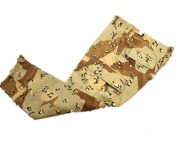 

us army military uniform for men Six-color desert camouflage BDU suits for use in war PFC chocolate chip camouflage suit BDU