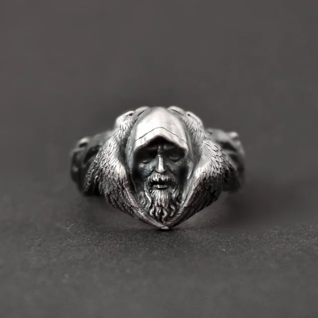 Bague viking argent odin