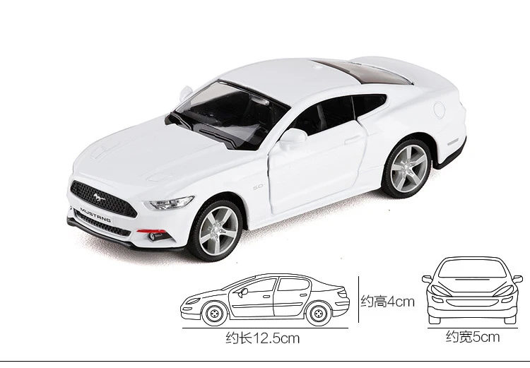 High Simulator RMZ City литье под давлением 1:36 Ford Mustang GT Модель игрушечной машины автомобиль классический вытяжной автомобиль игрушки металлический сплав игрушка для мальчиков подарки