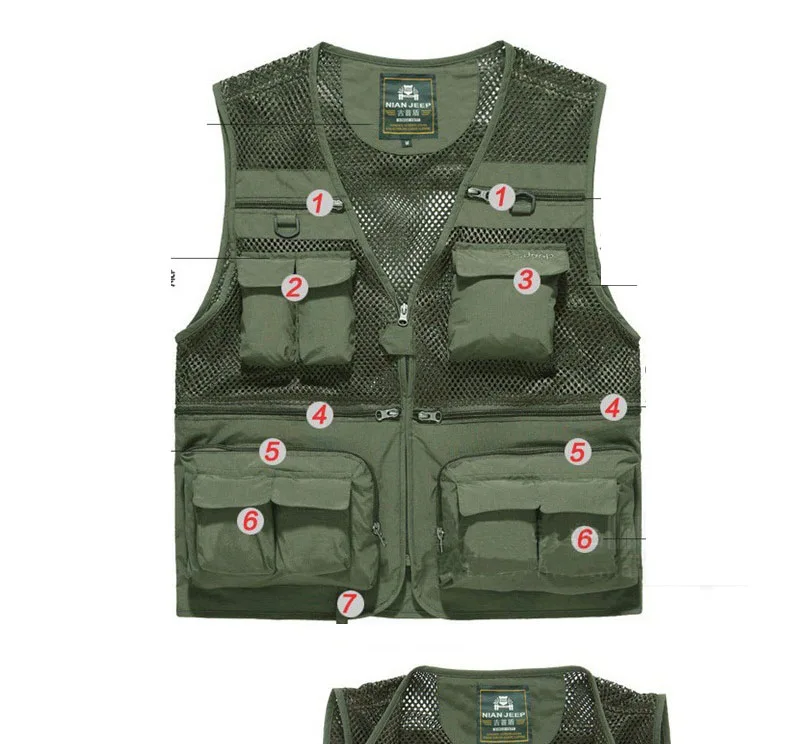 New Arrival Multi-pockets Photography Cameraman Vest 68